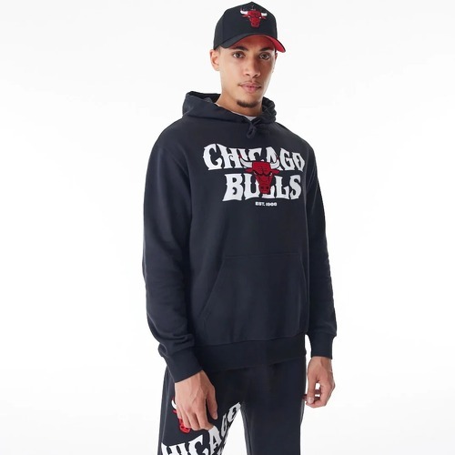 NEW ERA-Sweatshirt à capuche Chicago Bulls NBA Graphic-1