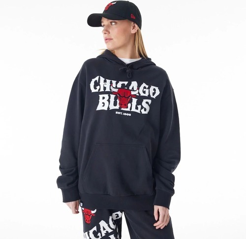 NEW ERA-Sweatshirt à capuche Chicago Bulls NBA Graphic-2