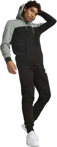 PUMA-Essentials+ Hooded Colorblock Fleece Track Suit-0