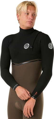 RIP CURL-Rip Curl Hommes E-Bomb 4/3mm Zip Free Combinaison Néoprène-4