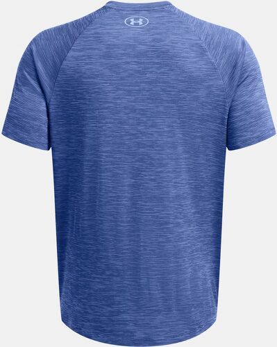 UNDER ARMOUR-T-shirt Tech Textured Tech Blue/Horizon Blue-2