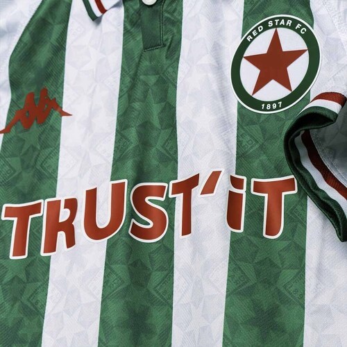 KAPPA-Maillot Heritage Kombat Le Rayé Red Star FC 24/25-3