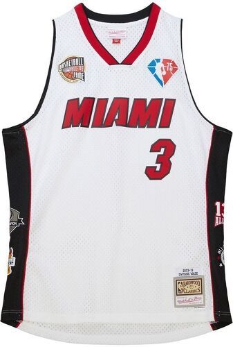 Mitchell & Ness-Dwyane Wade Miami Heat HOF Swing Jersey-0