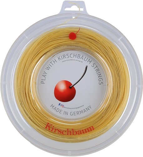 KIRSCHBAUM-Cordage De Tennis En Cerisier Touch Multifibre (Confortable) Naturel Rouleau De 200M-1