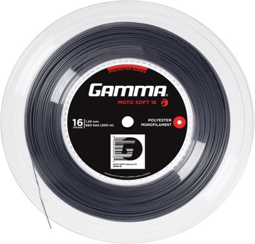 GAMMA-Cordage De Tennis Gamma Moto Soft (Durabilité+Toucher) Rouleau De 200M-0