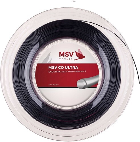 MSV-Cordage De Tennis Msv Co Ultra (Spin + Stabilité De Tension) Rouleau De 200M-0