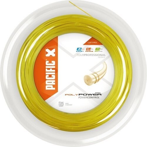 Pacific-Cordage De Tennis Pacific Poly Power Pro (Durabilité + Puissance) Rouleau De 200M-0