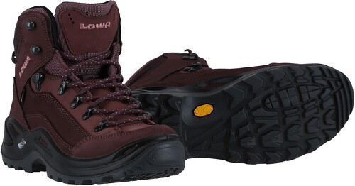 LOWA-Lowa Chaussures De Randonnée Renegade Mid Gtx (Tout Terrain, Nubuck, Imperméable) Prune /Mauve-0