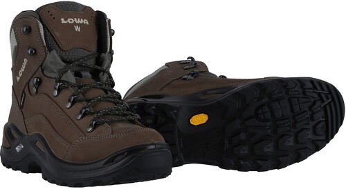 LOWA-Lowa Chaussures De Randonnée Renegade Wide Mid Gtx (Tout Terrain, Imperméables, Larges/Larges) Galet-0