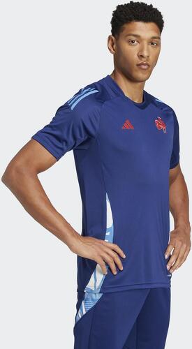 adidas-T-shirt d'entraînement Adidas de l'Équipe de France Marine-2