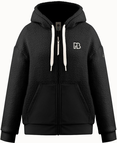 POIVRE BLANC-Veste Polaire Poivre Blanc Sherpa Hoody Jacket 5401 Black Femme-0