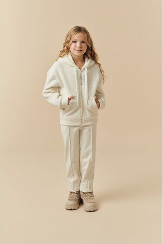 POIVRE BLANC-Veste Polaire Poivre Blanc Sherpa Hoody Jacket 5401 Natural White Fille-1