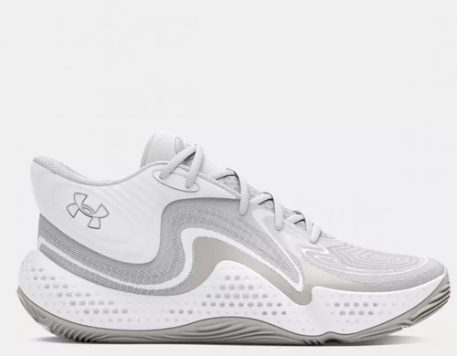 UNDER ARMOUR-Chaussures de Basketball Under Armour Spawn 6 Mid Blanc-0