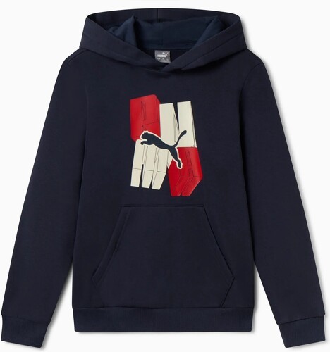 PUMA-PUMA FELPA ESS+ GRAPHIC HOODIE-0