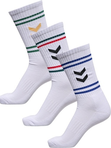 HUMMEL-hml3-PACK SOCKS CHEVRON HIGH RETRO-0