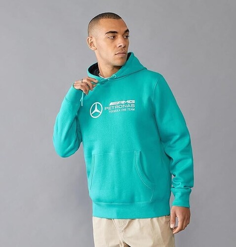 MERCEDES AMG PETRONAS MOTORSPORT-Sweat à capuche Mercedes AMG Petronas F1 Team - Ultra Teal-1