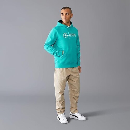 MERCEDES AMG PETRONAS MOTORSPORT-Sweat à capuche Mercedes AMG Petronas F1 Team - Ultra Teal-4