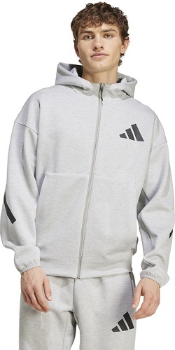 adidas Sportswear-M Z.N.E. FZ MEDIUM GREY HEATHER-1