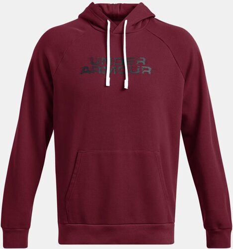 UNDER ARMOUR-Sweat à capuche molletonné UA Rival Fleece Under Armour Bordeaux-0