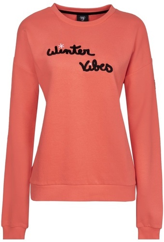 Degré7-Sweat Shirt Degre 7 Roses Coral Femme-0