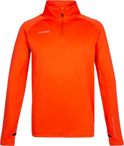 Degré7-Pull Demi-zip Thermique Degre 7 Gleisin Deep Orange Homme-0