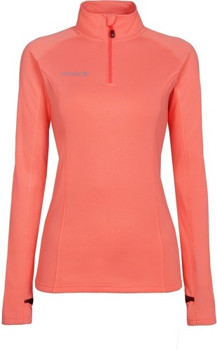 Degré7-Pull Demi-zip Thermique Degre 7 Veyrand Coral Femme-0