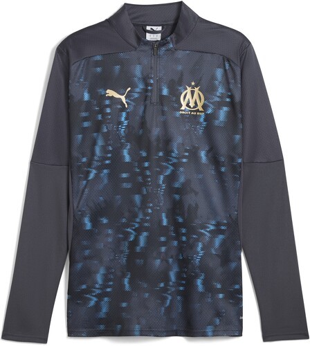 PUMA-Veste d'avant-match à 1/4 zip Olympique de Marseille Homme-0