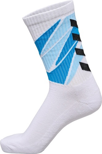 HUMMEL-Chaussettes Handball Hummel Graphic blanches / bleues-0