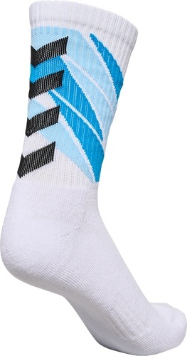 HUMMEL-Chaussettes Handball Hummel Graphic blanches / bleues-2