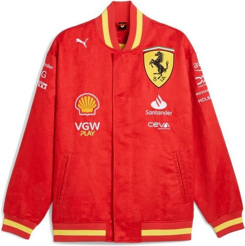 SCUDERIA FERRARI-Veste Ferrari F1 Team Varsity Leclerc Sainz Puma-0