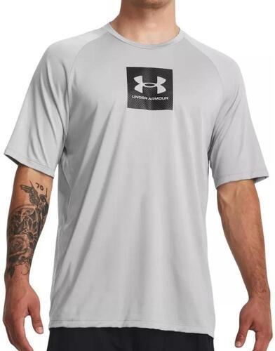 UNDER ARMOUR-T-shirt Gris Homme Under Armour Tech Prt-0