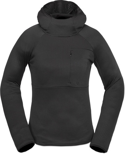 VOLCOM-Sweat A Capuche Volcom Gridlock Balaclava Black Femme-0