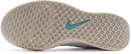 NIKE-Chaussures de tennis Blanches/Bleu Homme Nike Court Lite 3-4