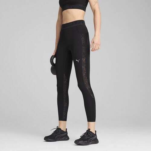 PUMA-Legging 7/8 à taille haute LACE Femme-2