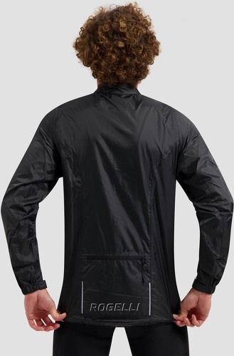 Rogelli-Veste Velo Manches Longues Pluie Vent Core - Homme - Noir-3