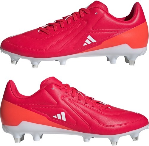 adidas-Crampons de rugby Adidas RS15 Sg Rouge-2