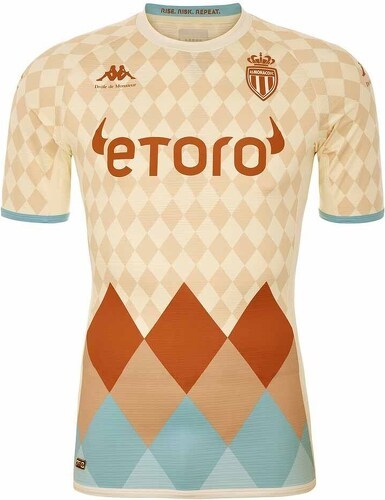 KAPPA-Maillot Kombat Pro Drôle de Monsieur x Kappa x AS Monaco  Beige-0