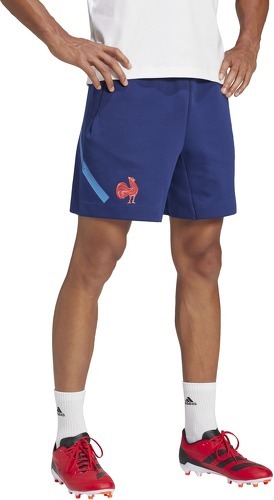 adidas-Short Travel Adidas Équipe de France Bleu-3