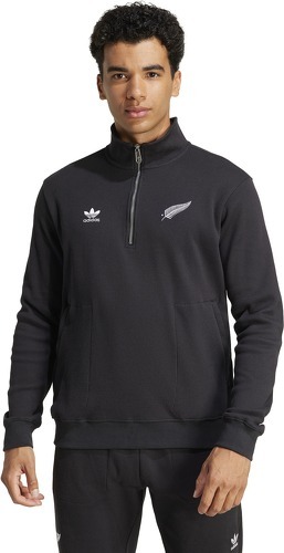 adidas-Sweatshirt 1/2 zip All Blacks NZR Trefoil Essentials-1