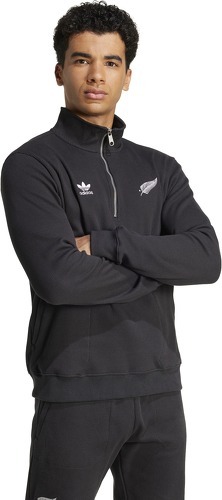 adidas-Sweatshirt 1/2 zip All Blacks NZR Trefoil Essentials-3