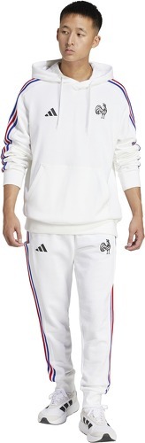 adidas-Sweat à capuche blanc 3 bandes XV de France Essentials-2