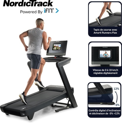 NORDICTRACK-Tapis de course Commercial 1250 Connecté iFIT /Écran tactile 10"HD rotatif /19km/h-2