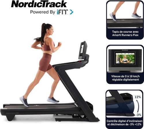 NORDICTRACK-Tapis de course Commercial 1750 connecté iFIT/ 19km/h / Écran tactile HD 14"-2