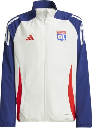 adidas-Veste de présentation enfant OL 2024/25-0