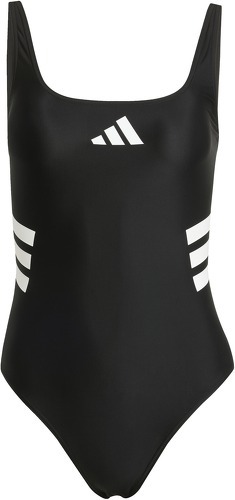 adidas-Maillot de bain 1 pièce dos en U femme adidas 3-Stripes-0