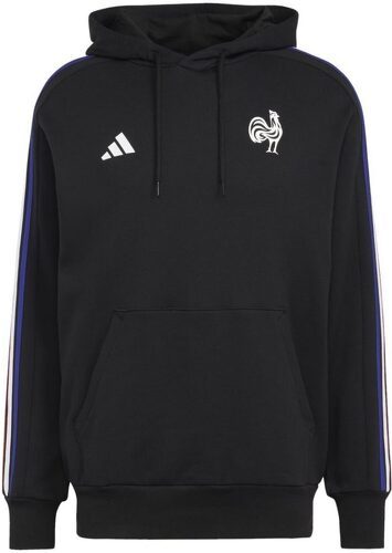 adidas-Sweat à capuche Adidas 3 bandes XV de France Essentials Noir-0