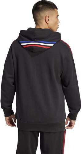 adidas-Sweat à capuche Adidas 3 bandes XV de France Essentials Noir-1