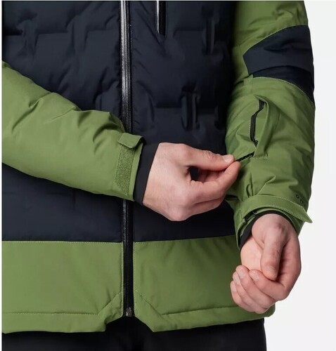 Columbia-COLUMBIA Veste de Ski en Duvet Imperméable à Capuche Wild Card™ IV Homme - Black, Canteen-0