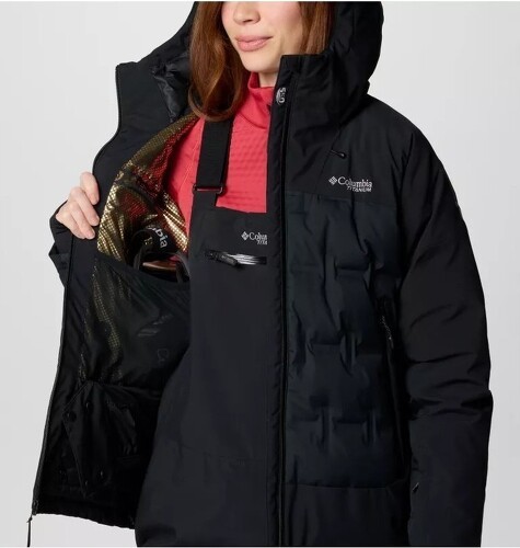 Columbia-COLUMBIA Veste de Ski en Duvet Imperméable Wildcard™ IV Femme - Black-2