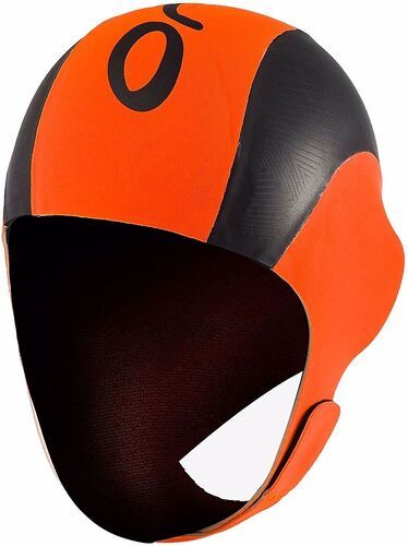 ORCA-2023 Orca Neoprene Swim Cap - Hi-Vis Orange-0
